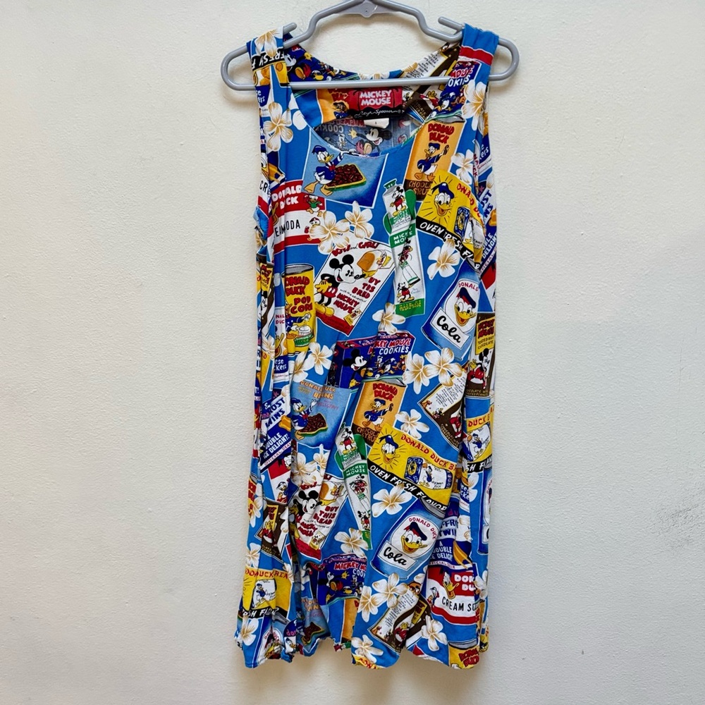 Vintage Reyn Spooner x Disney Kid's Soda Label Dress